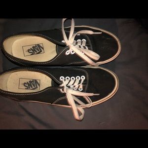 some black and white vans